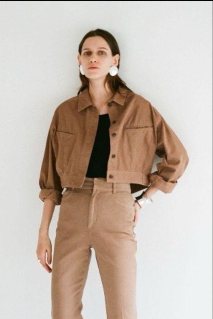 CLANE COMPACT SOFT COLOR BLOUSON キャメル