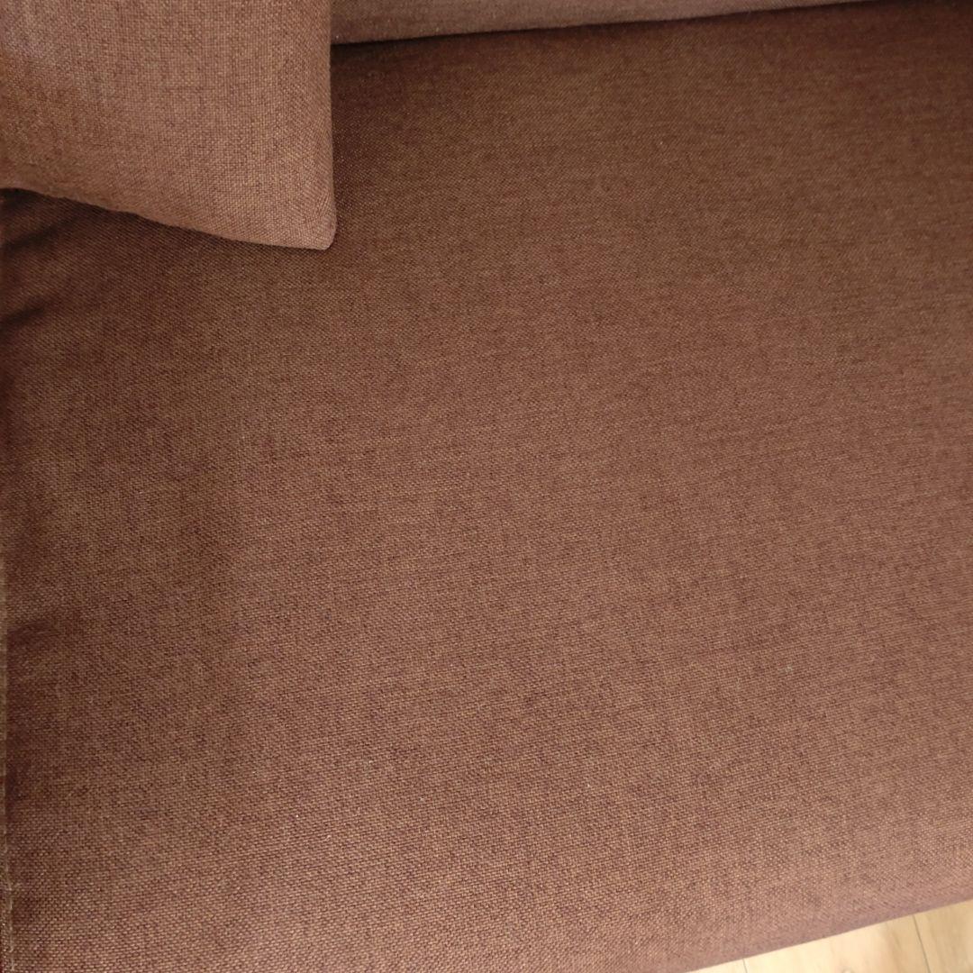 【ソファ】2〜3名用　ブラウン