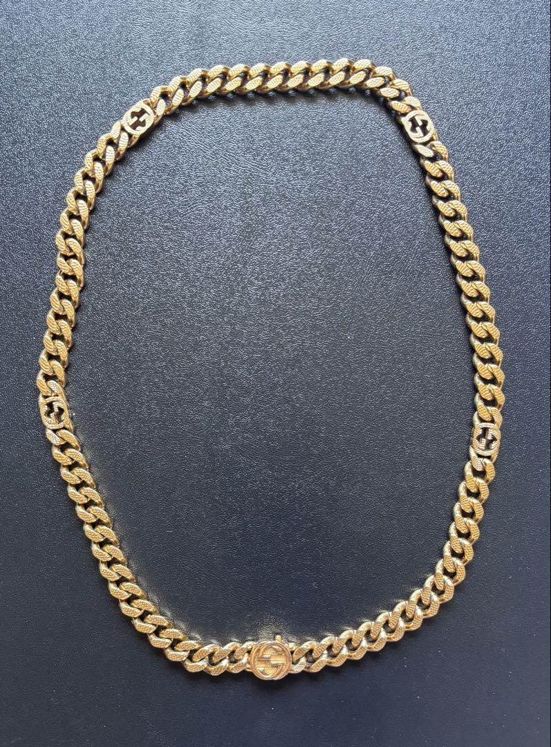 GUCCI ゴールドチェーンネックレス 約50cm