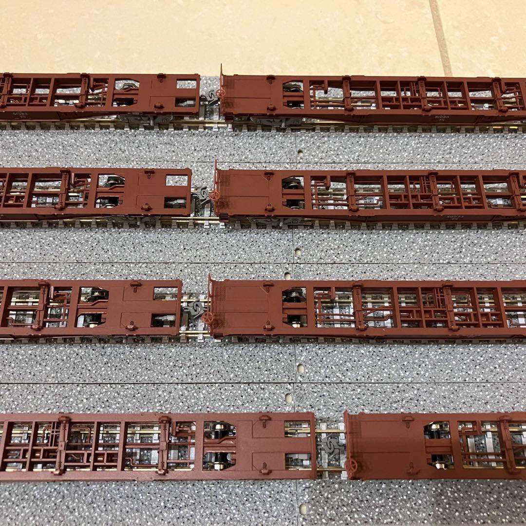 カトー 10-1317 コキ50000(グレー台車)コンテナ無積載 11両セット