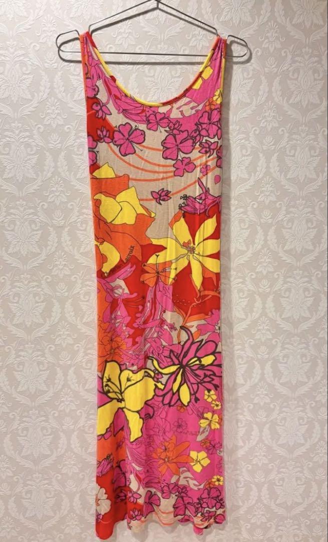 Christian Lacroix フラワープリント キャミワンピース