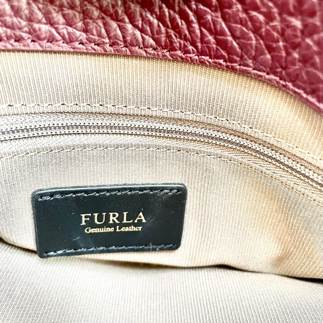 フルラ FURLA ジョアン 2way ハンドバッグ ショルダー　ボルドー