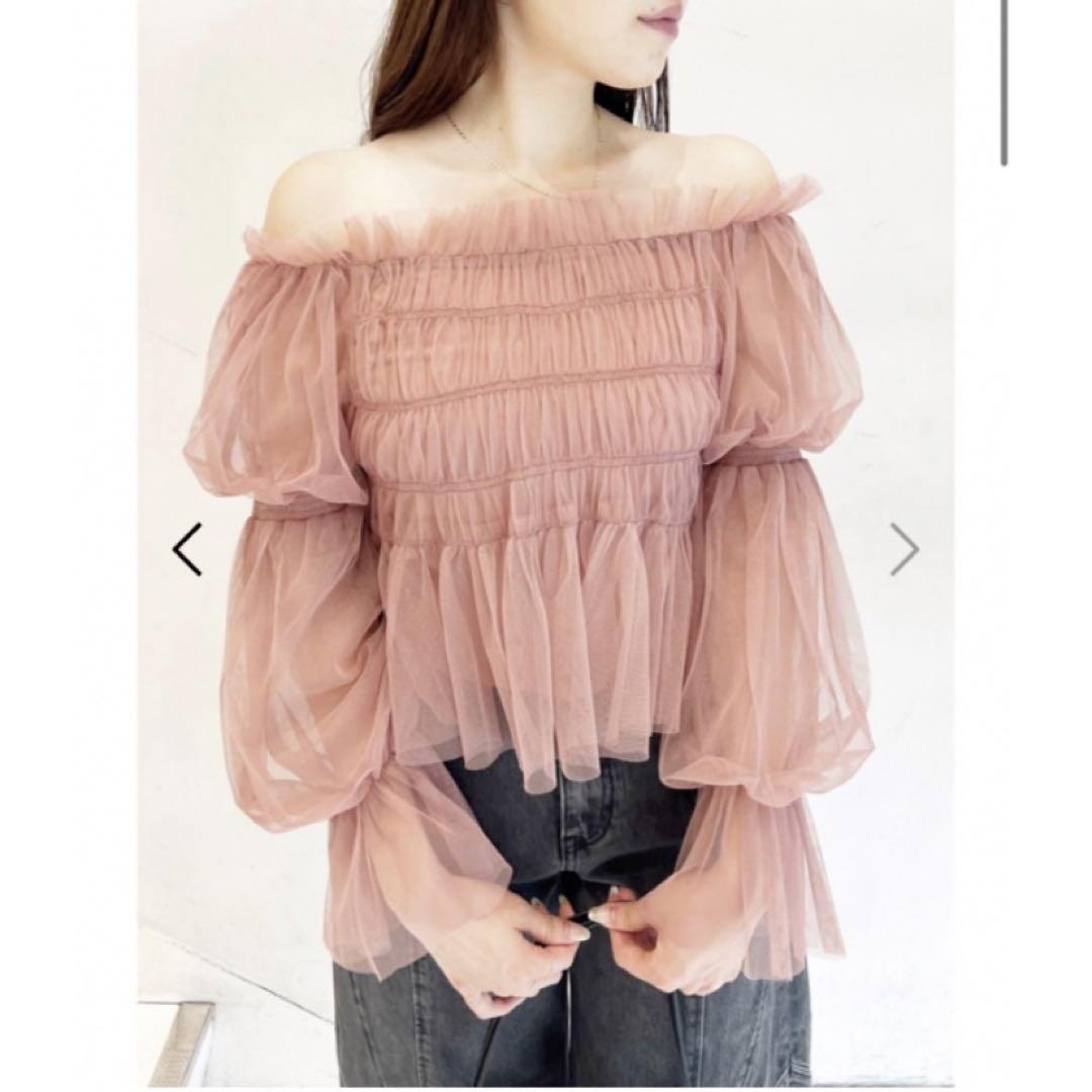 SNIDEL（スナイデル）の「Sustainableチュールクロップド