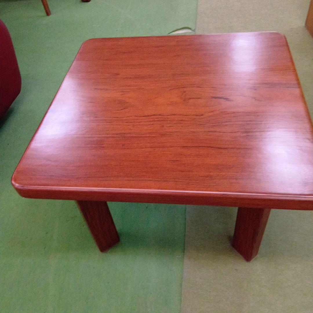 木製正方形テーブル ブビンガ材使用