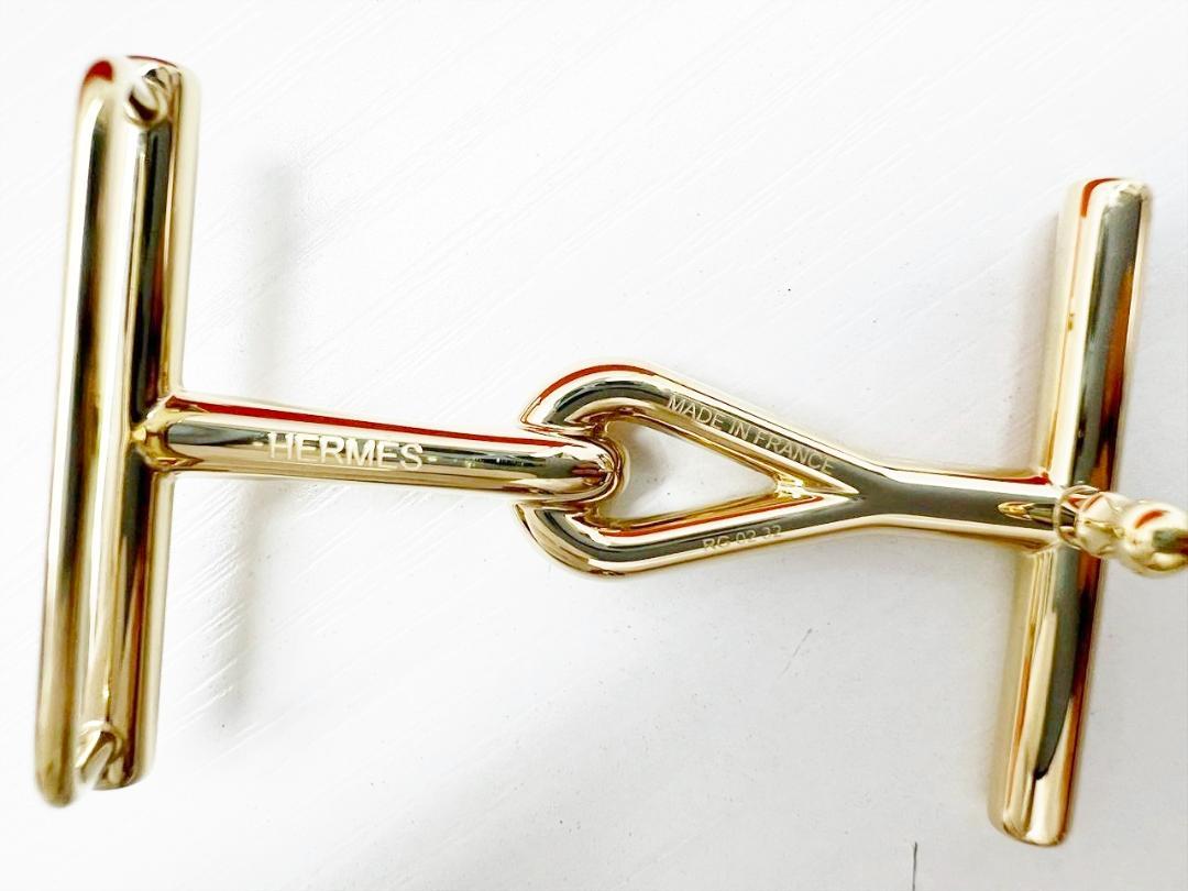 美品　HERMES　エルメス　ベルトバックル　ジャンボ　レザーベルト　100