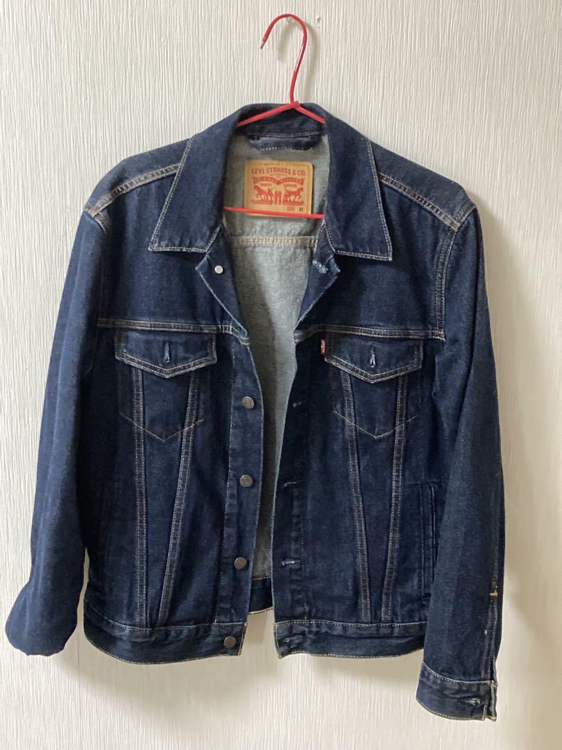 Levi's ダークブルー デニムジャケット - メルカリ