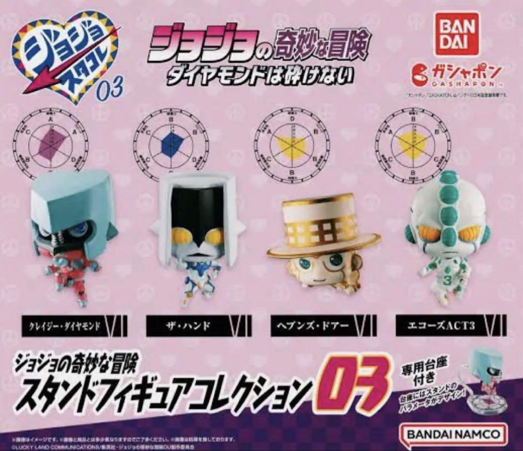 匿名配送 ジョジョ スタンドフィギュアコレクション03 全4種