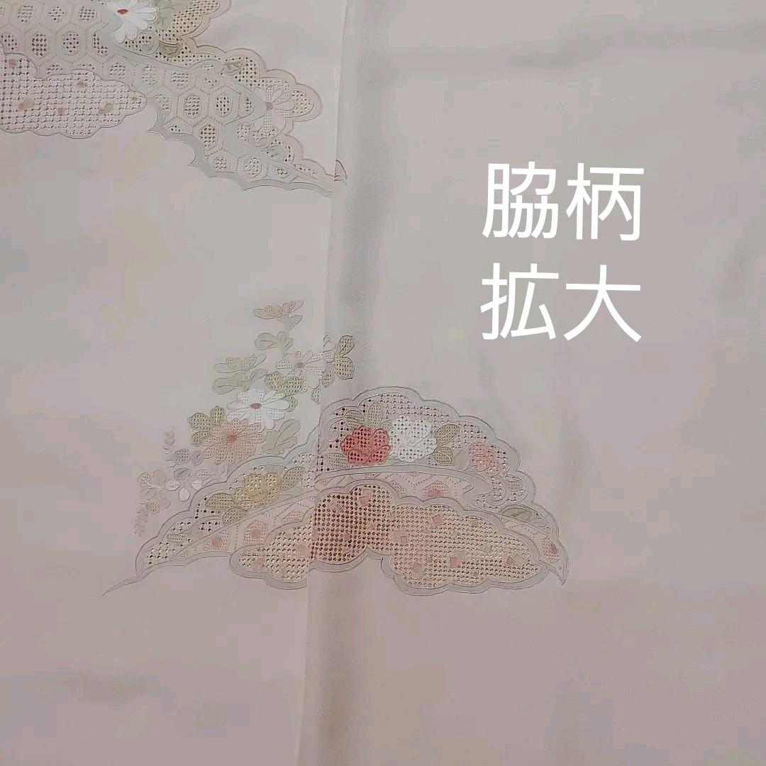 【オープニング 大放出セール】 ⑥ 汕頭刺繍付け下げ着尺 - 着物快適 着物・浴衣