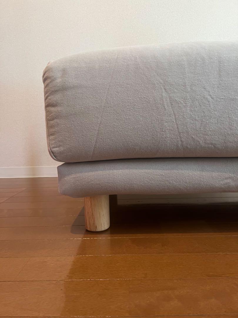 無印良品 MUJI オットマン グレー ファブリック
