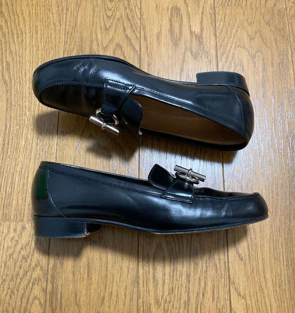 HERMES] シェーヌダンクル ローファー 37