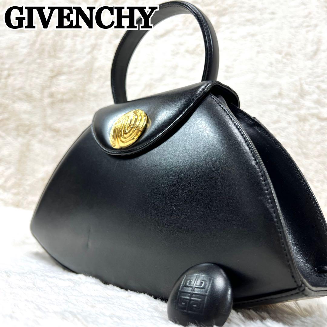 GIVENCHYジバンシィハンドバッグフォーマルロゴ4Gレザー黒