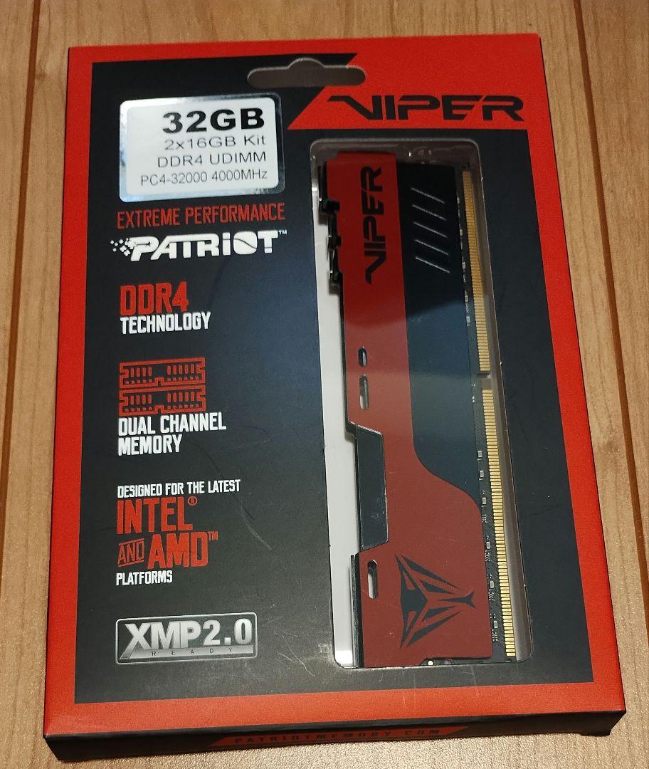 Viper 32GB DDR4 4000MHz メモリーキット