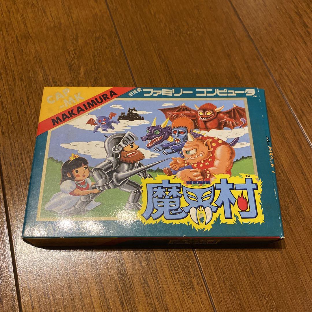 〔美品〕ファミリーコンピュータ用カセット　魔界村（カプコン）