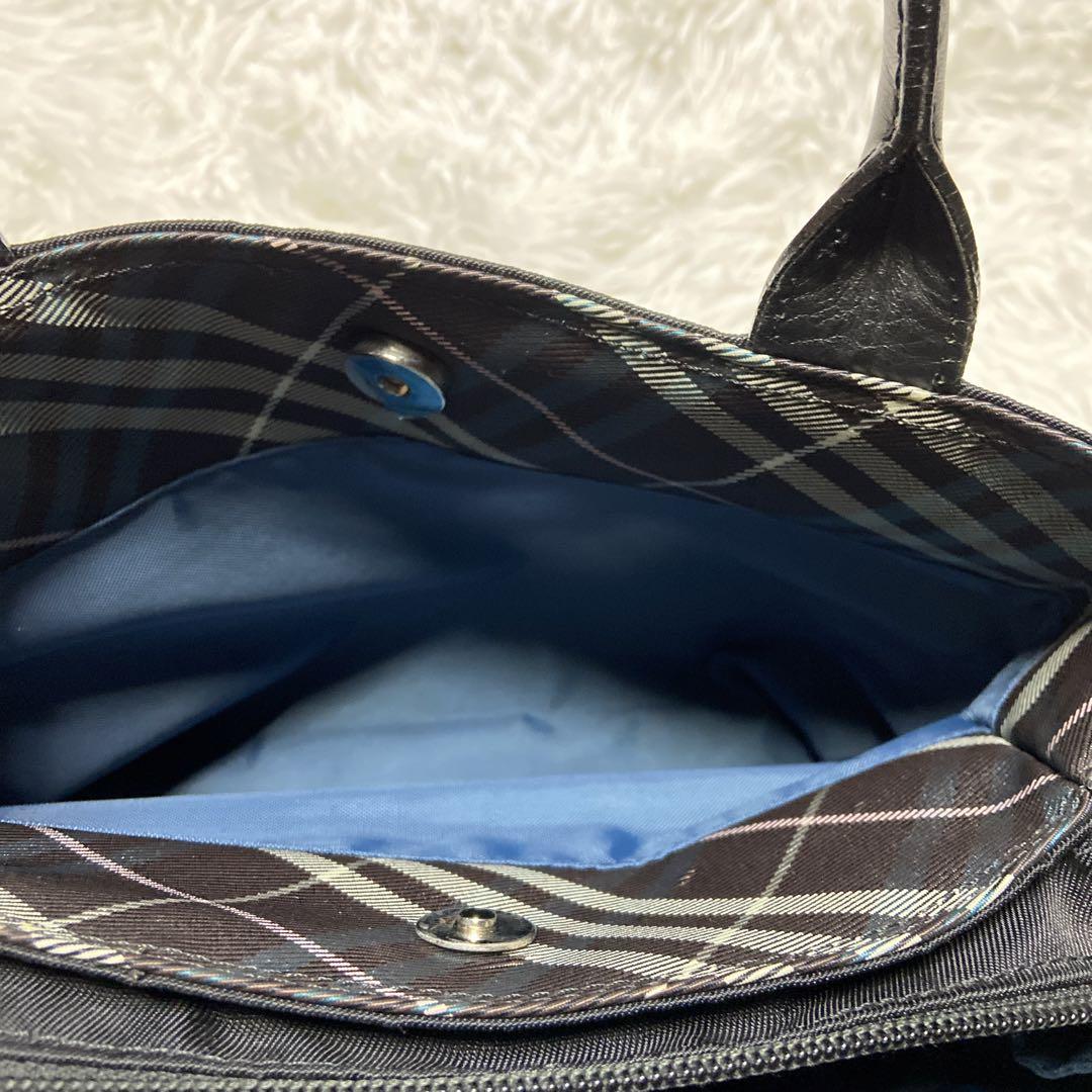 ✨ BURBERRY BLUE LABEL ノバチェック 舟形トートバッグ✨