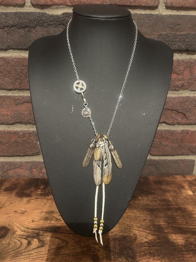 激安人気新品 4連フェザーネックレス キムタク仕様神セット アクセサリー