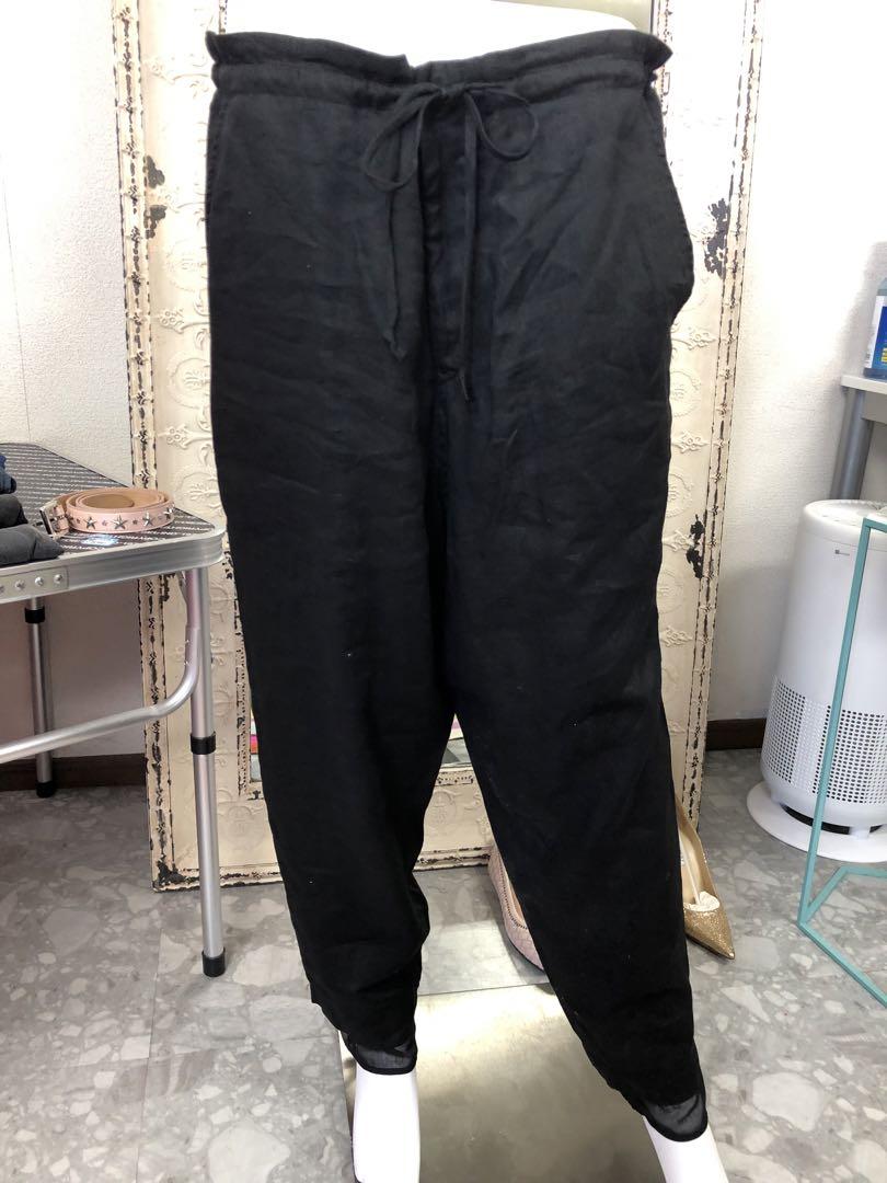 新品未使用タグ付き　Y's ワイズ　サルエルパンツ 黒　M 新品未使用タグ付き Y's ワイズ ブラック サルエルパンツ M
