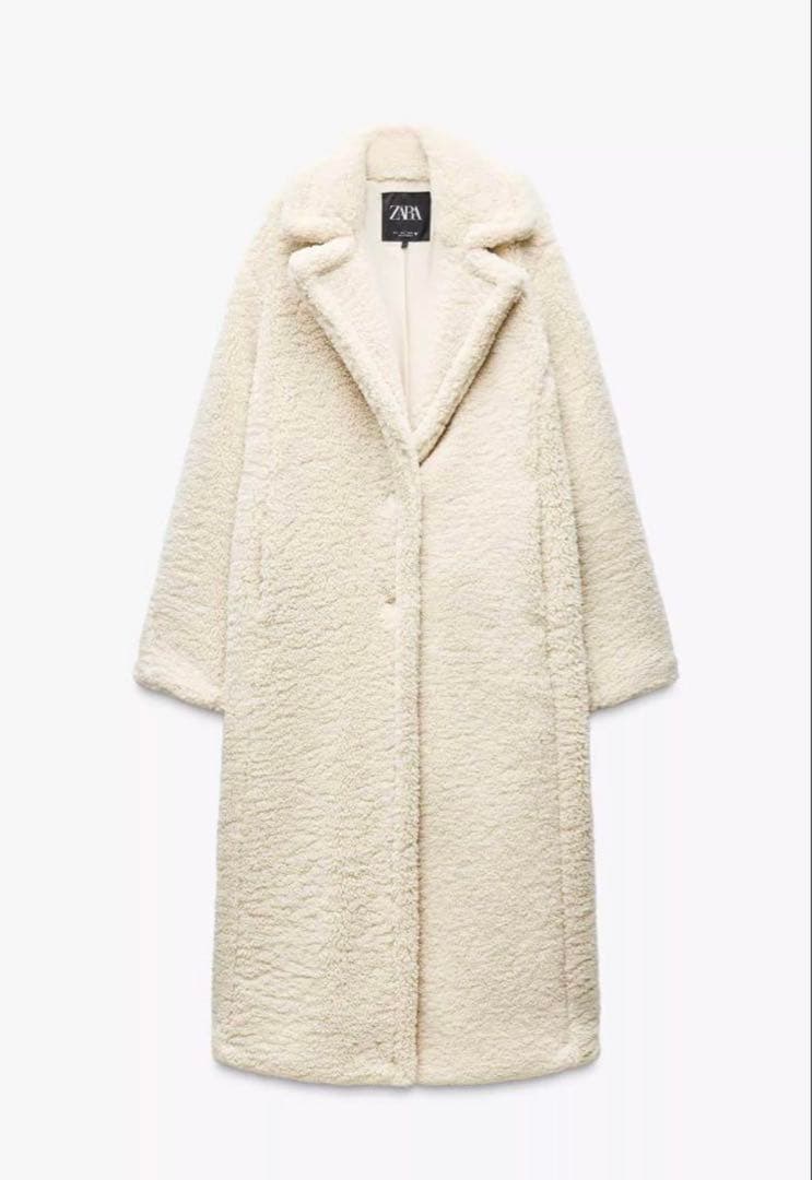 ZARA ボアロングコート