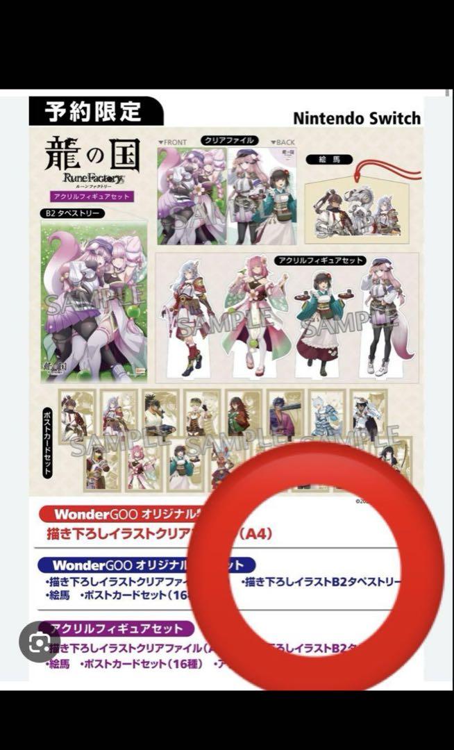 龍の国 ルーンファクトリー WonderGOO特典 描き下ろしB2