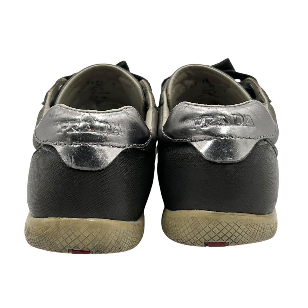 希少 PRADA SPORTS プラダスポーツ スニーカー シルバー 24cm