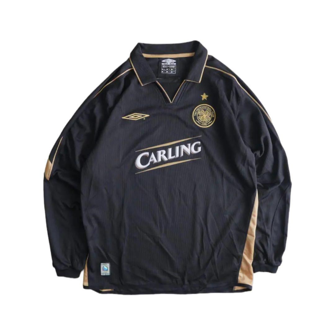 UMBRO アンブロ セルティック CELTIC 長袖ゲームシャツ ブラック
