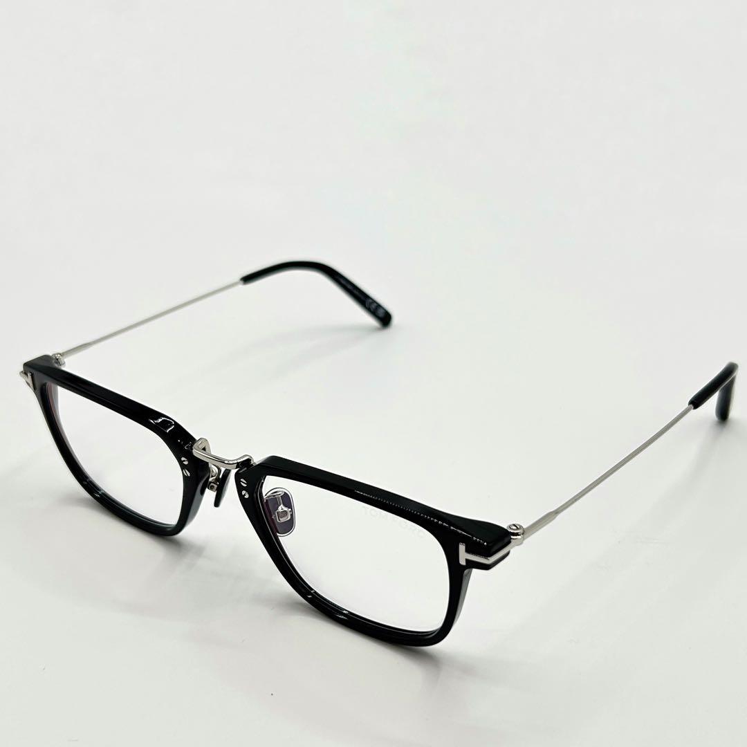 美品 TOM FORD トムフォード TF5862-D-B ブラック シルバー