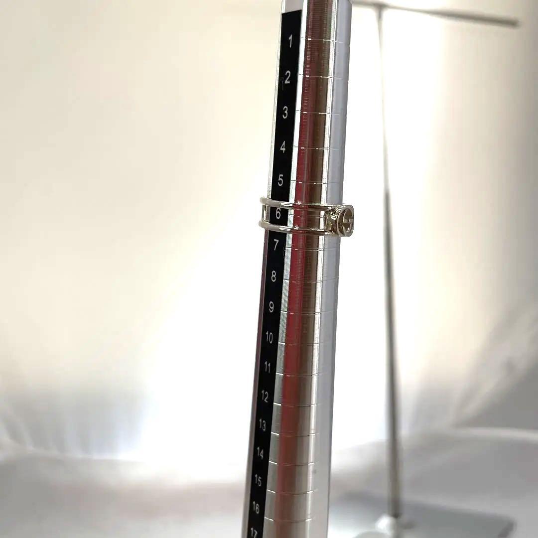 【新品未使用】GUCCI インターロッキングGチャーム 指輪 シルバー