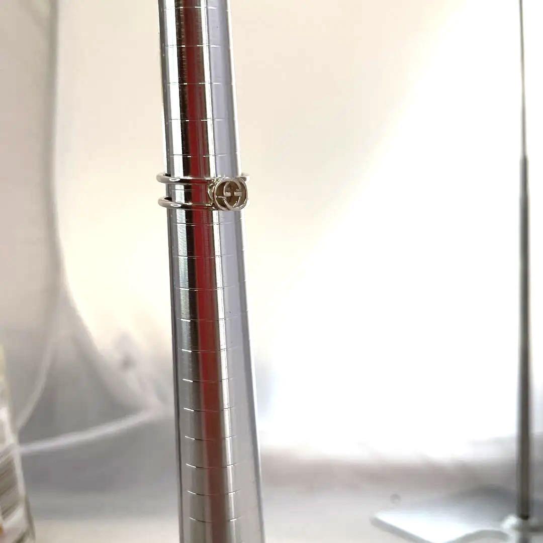 【新品未使用】GUCCI インターロッキングGチャーム 指輪 シルバー