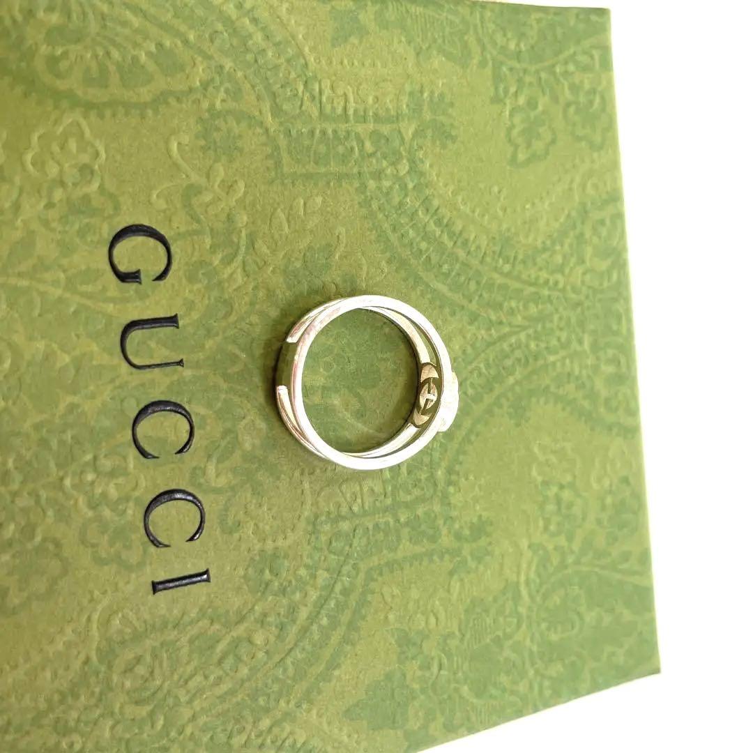 【新品未使用】GUCCI インターロッキングGチャーム 指輪 シルバー