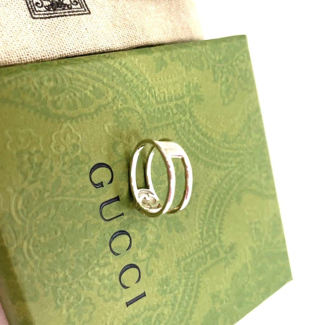 【新品未使用】GUCCI インターロッキングGチャーム 指輪 シルバー