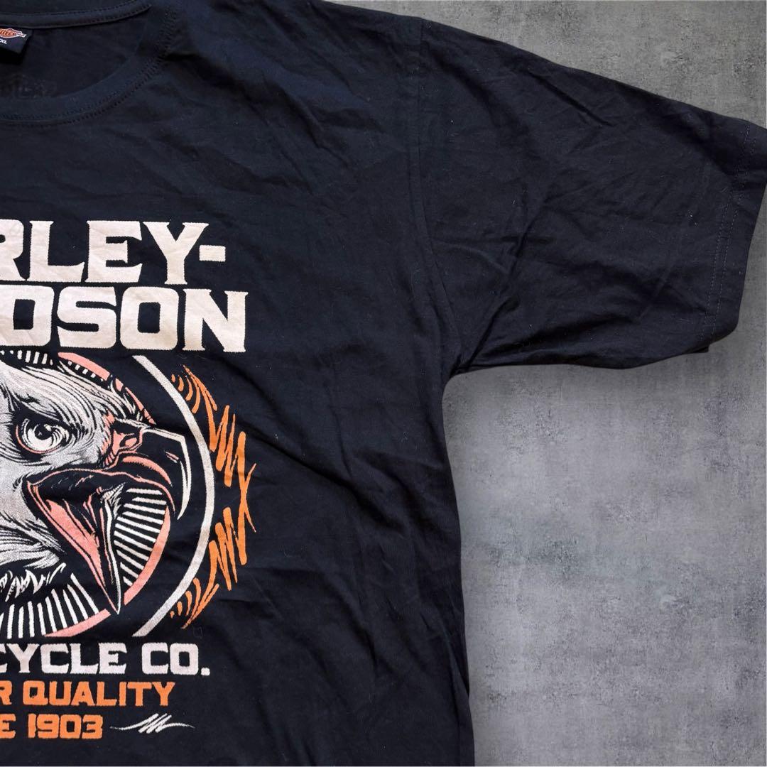 【L97】HARLEY-DAVIDSONハーレーダビッドソンプリントロゴTee