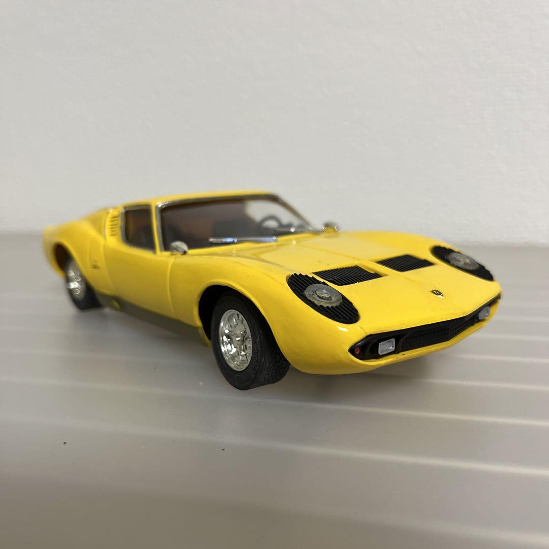 ランボルギーニミウラ　プラモデル完成品　1/24 1/24 ハセガワ ランボルギーニ・ミウラ P400 S | 図解！なんでも