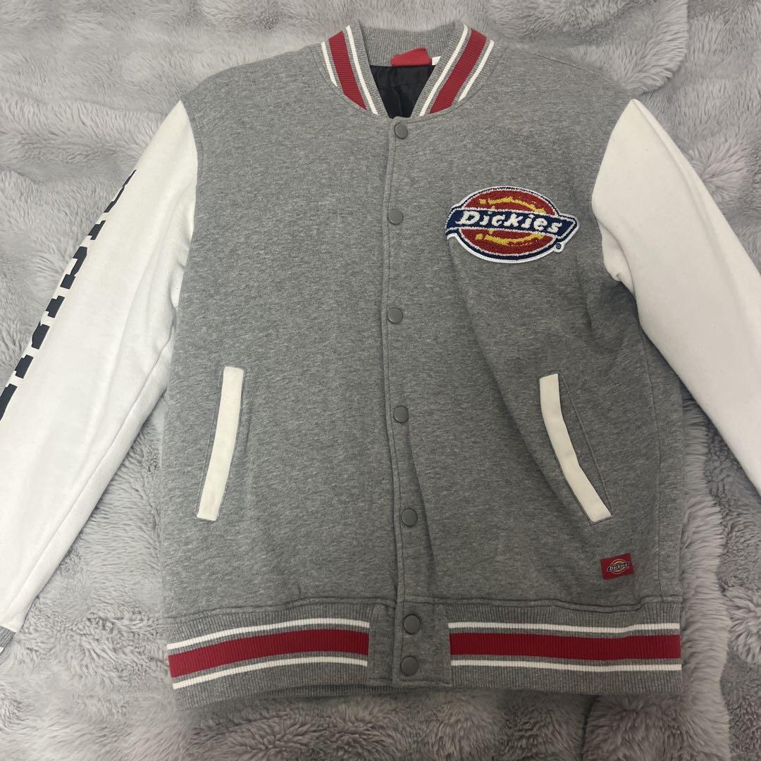 Dickies スタジャン グレー/ホワイトジャケット・アウター