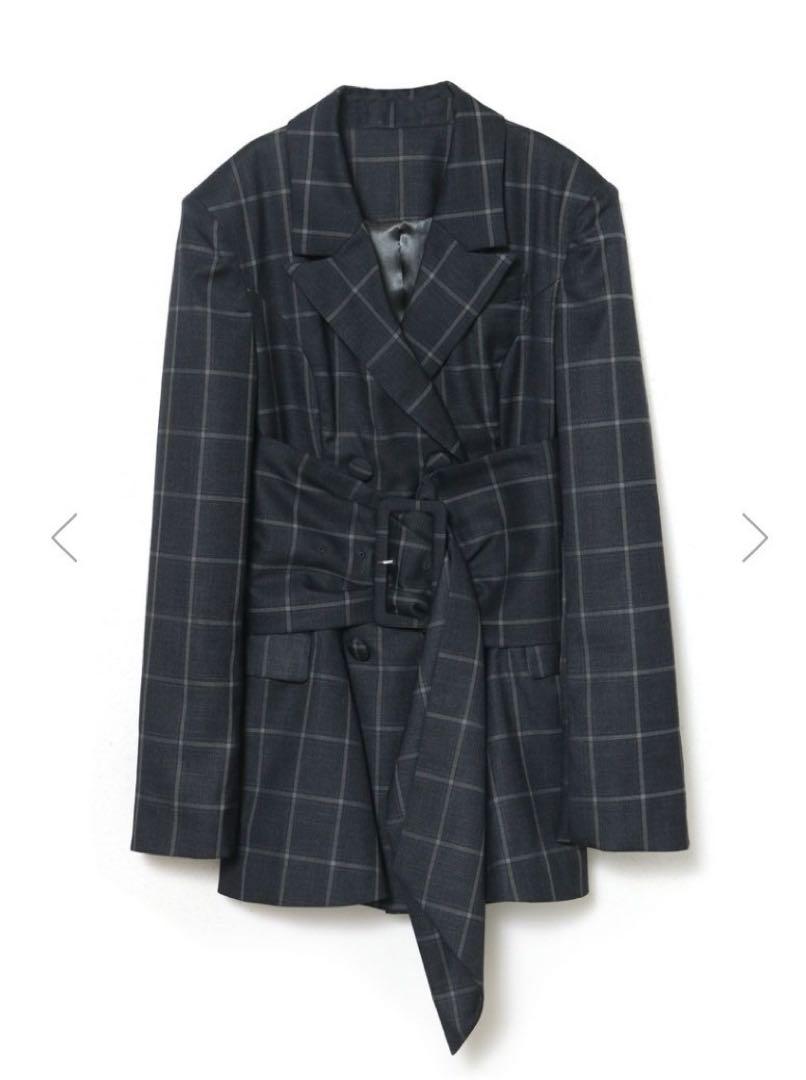 ジャケット・アウター Meltthelady thick belt jacket onepiece Melt the Lady thick belt jacket onepiece