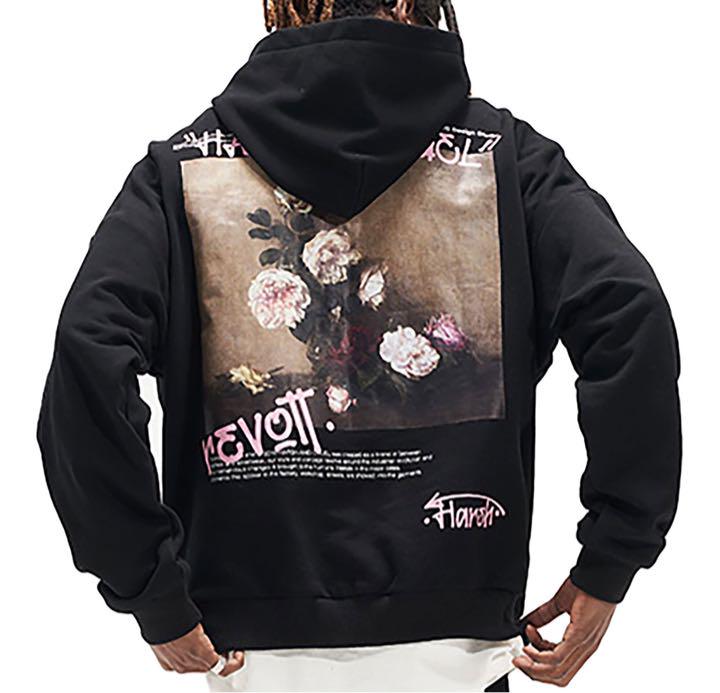 HARSH and CRUEL FLOWER BACK PRINT HOODIE ミニ裏毛 パーカー HARSH and CRUEL バックプリント ミニ裏毛 パーカー M - メルカリ