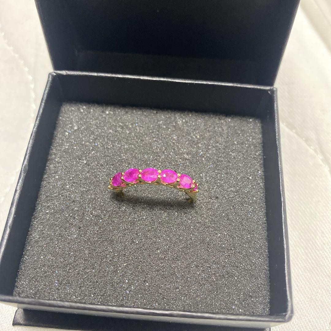 GSTV K18 7P ルビー 0.8ct リング 指輪
