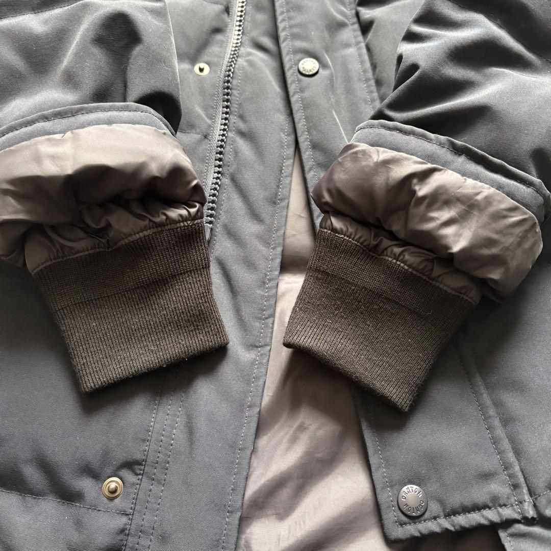 【美品】ダントン　ダウン　ロング　フード　ファー　2way ネイビー　36