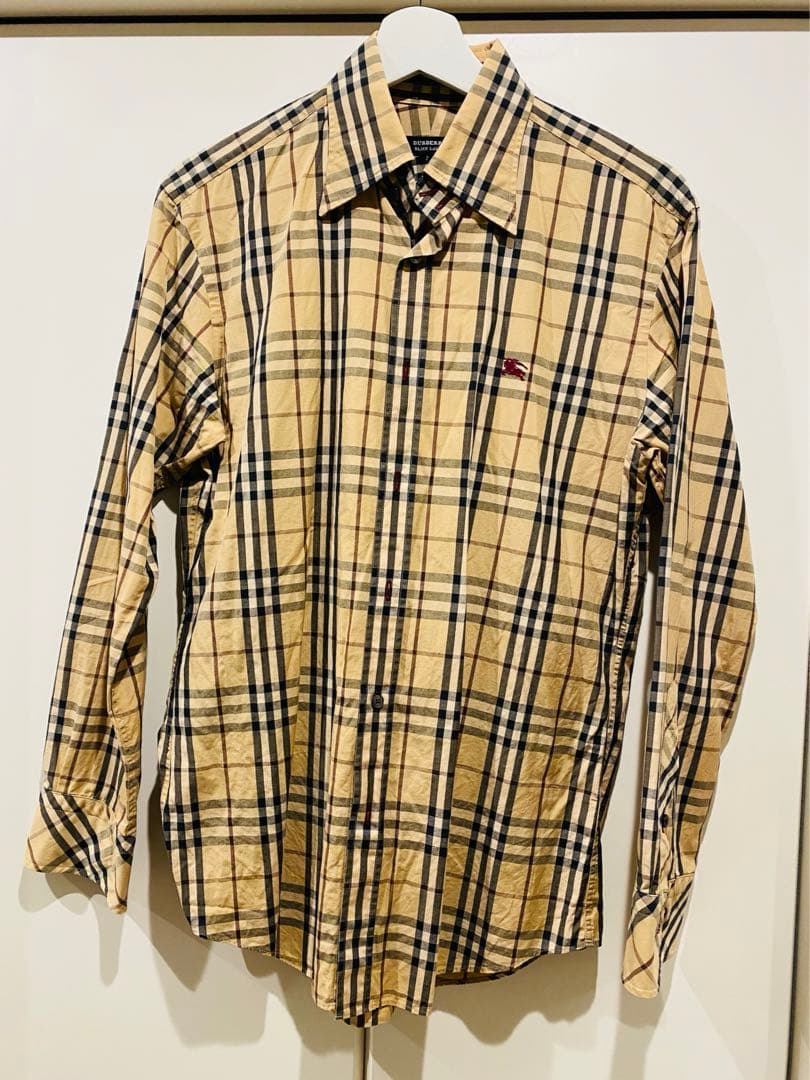 BURBERRY BLACK LABEL チェック柄 スラックス 79 大得価，定番 バーバリーブラックレーベル BURBERRY BLACKLABEL シャツ
