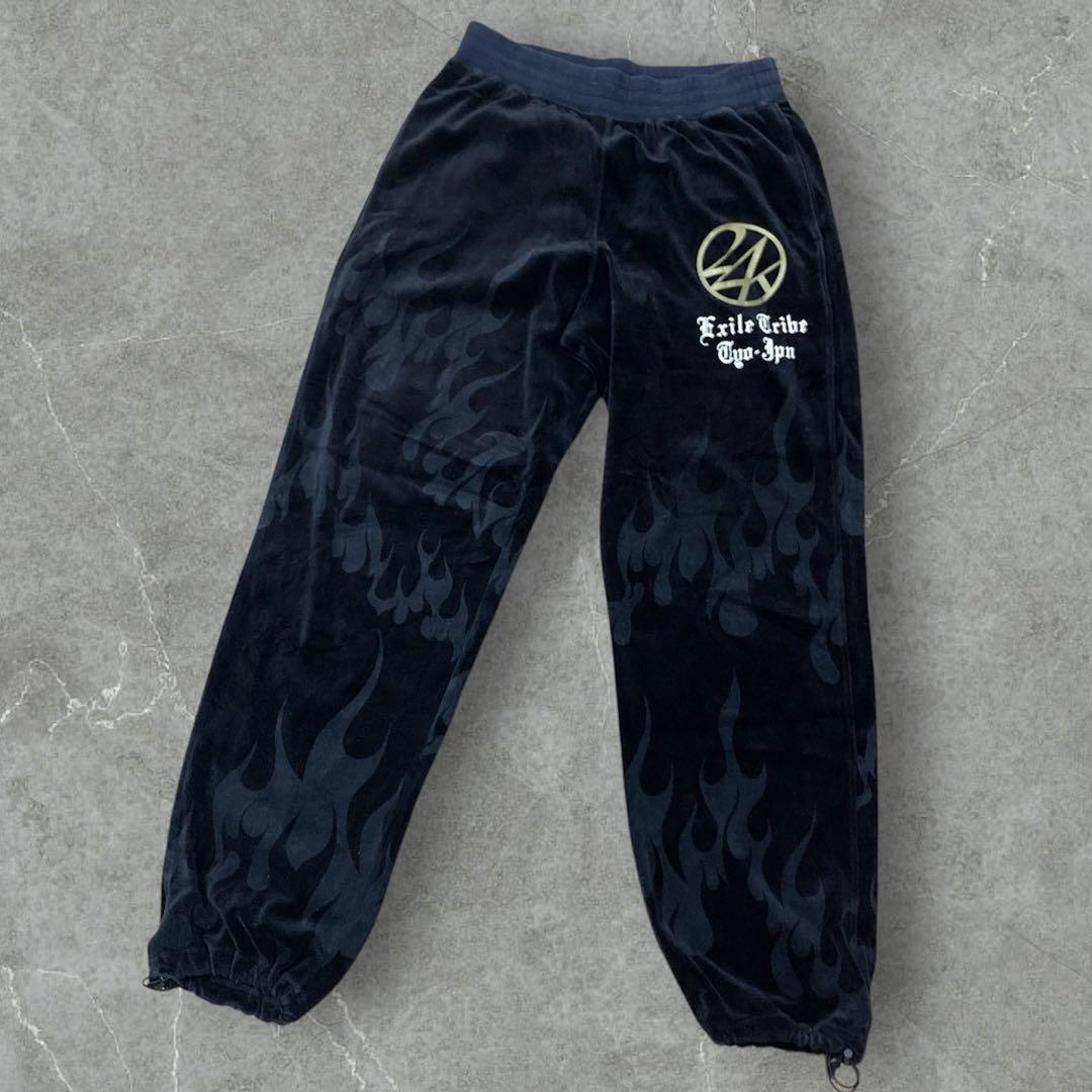 24karats セットアップ　ベロア　ブラック　EXILE TRIBE XL 24karats EXILE TRIBE セットアップ ベロア ジャージ XL