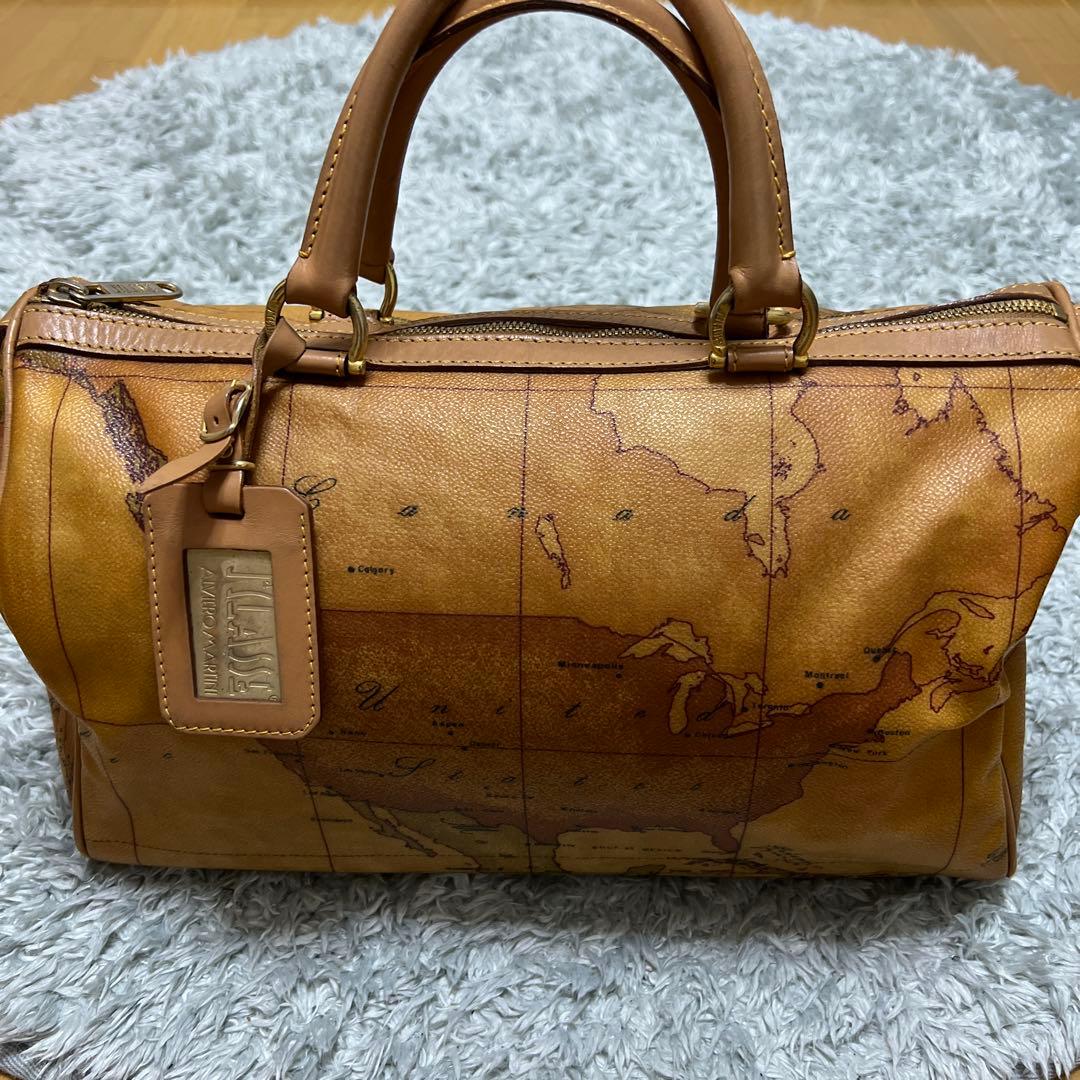 最新人気 プリマクラッセ ボストンバッグ 世界地図柄 地図柄 - www