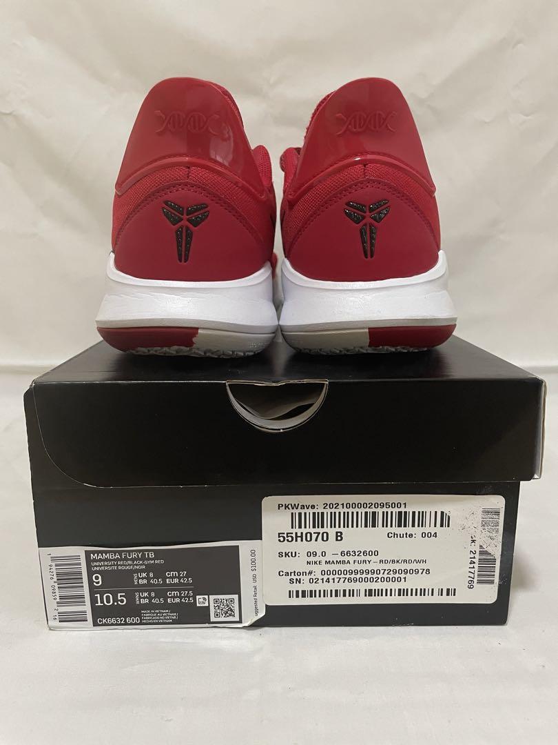 シューズ(男性用) Nike KOBE Mamba FURY University Red