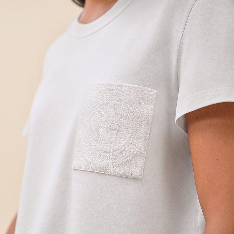 HERMES エルメス★Tシャツ 刺繍ポケット