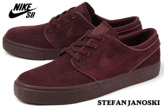 nike sb zoom stefan janoski burgundy
