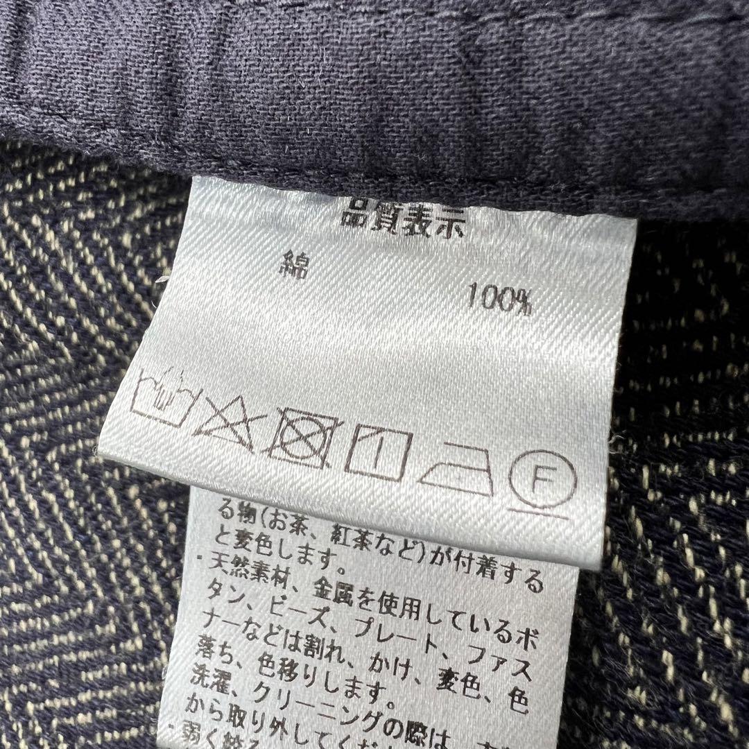 PAL'LAS PALACE パラスパレス ヘリンボーンブルゾン 2 ネイビー