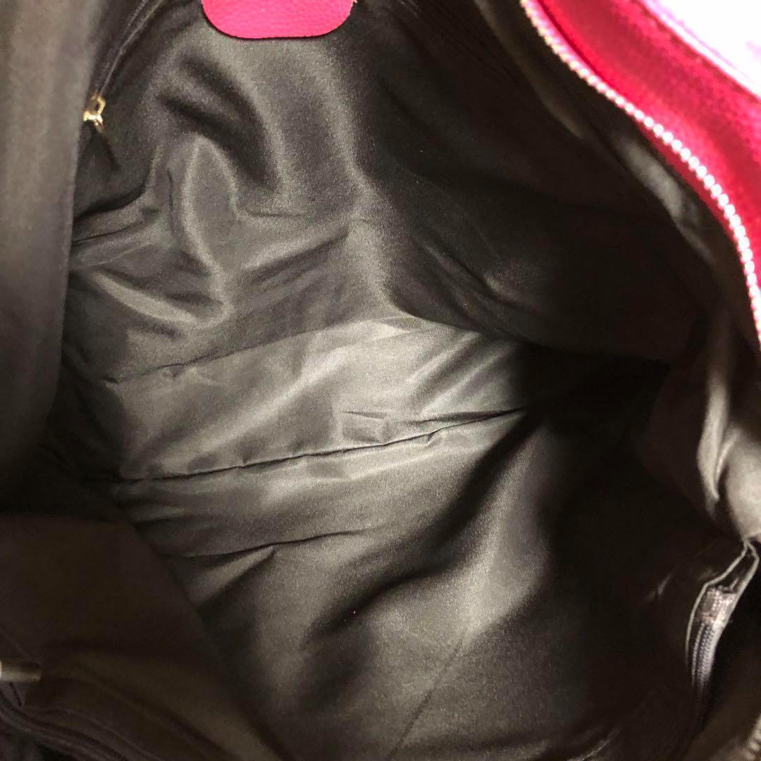 美品　本革　牛革　ピンク　2way ショルダーバッグ　bag レディース
