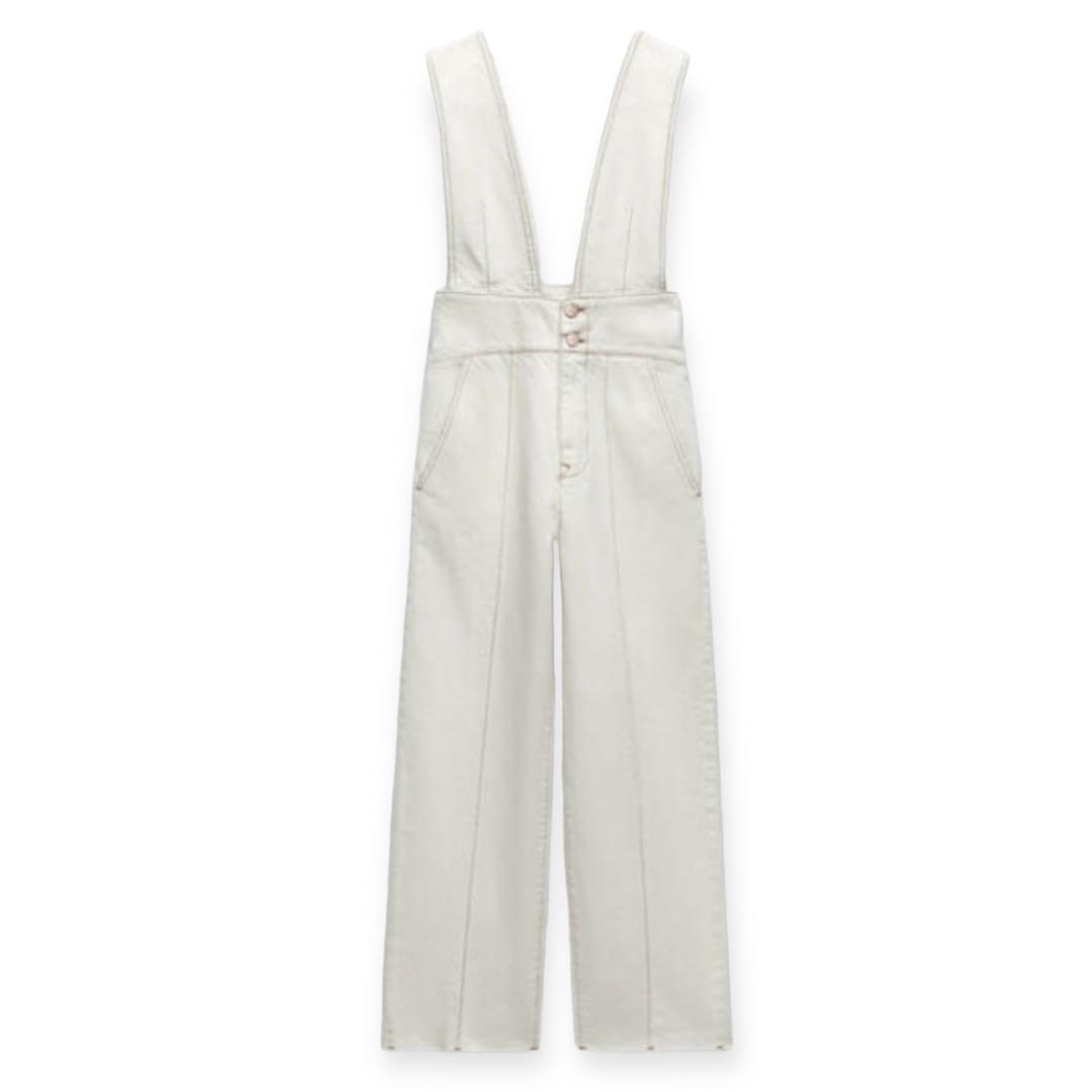 【希少】ZARA リラックスカットデニムサロペット M