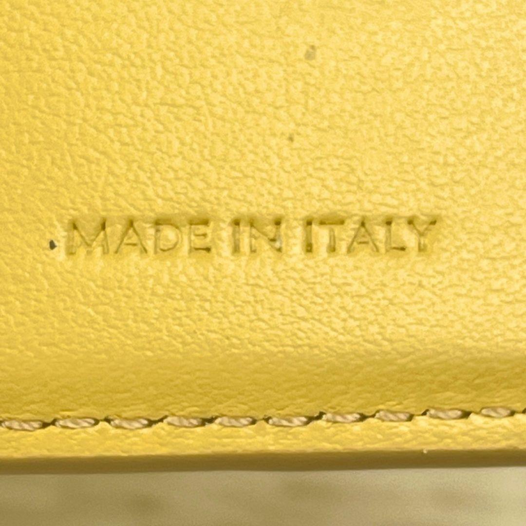 CELINE フォールデッド コンパクトウォレット 三つ折財布 イエロー