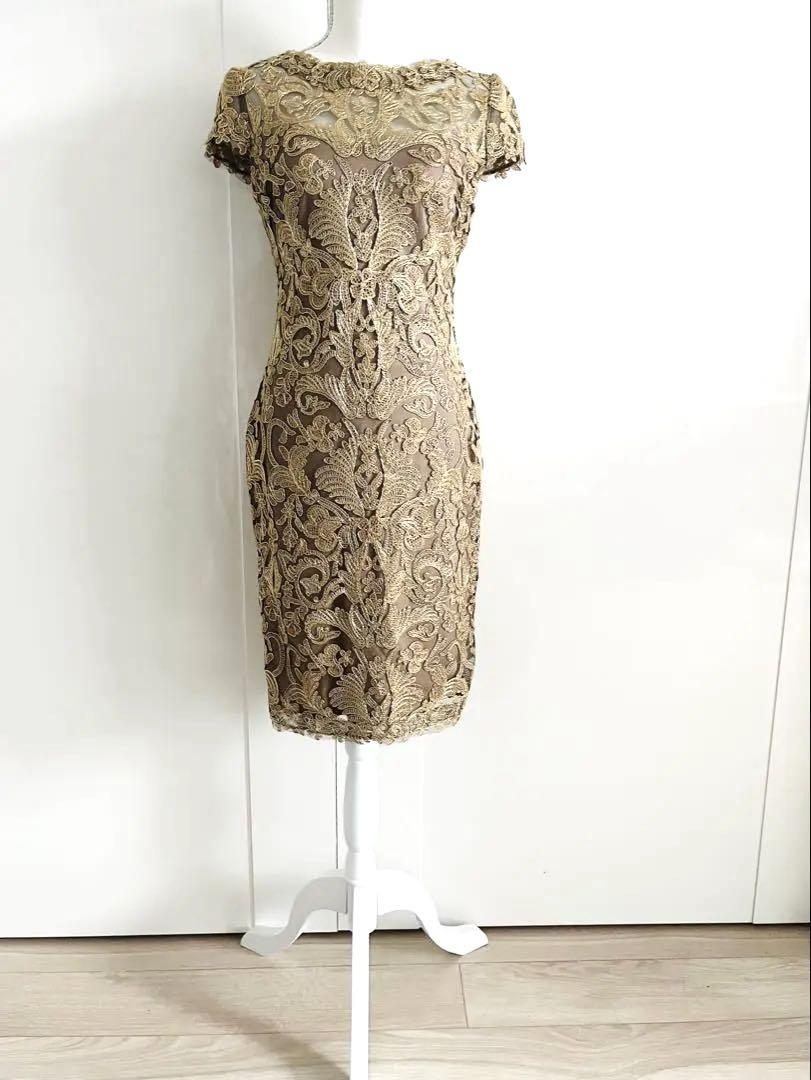 パリコレクション Shoji Tadashi 刺繍入りドレス 2 US スーツ・フォーマル・ドレス