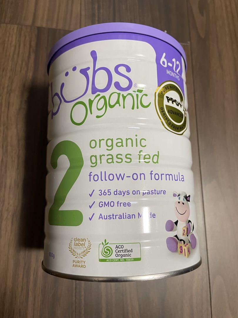 bubs Organic 2 フォローフォーミュラ 6-12ヶ月 ミルク