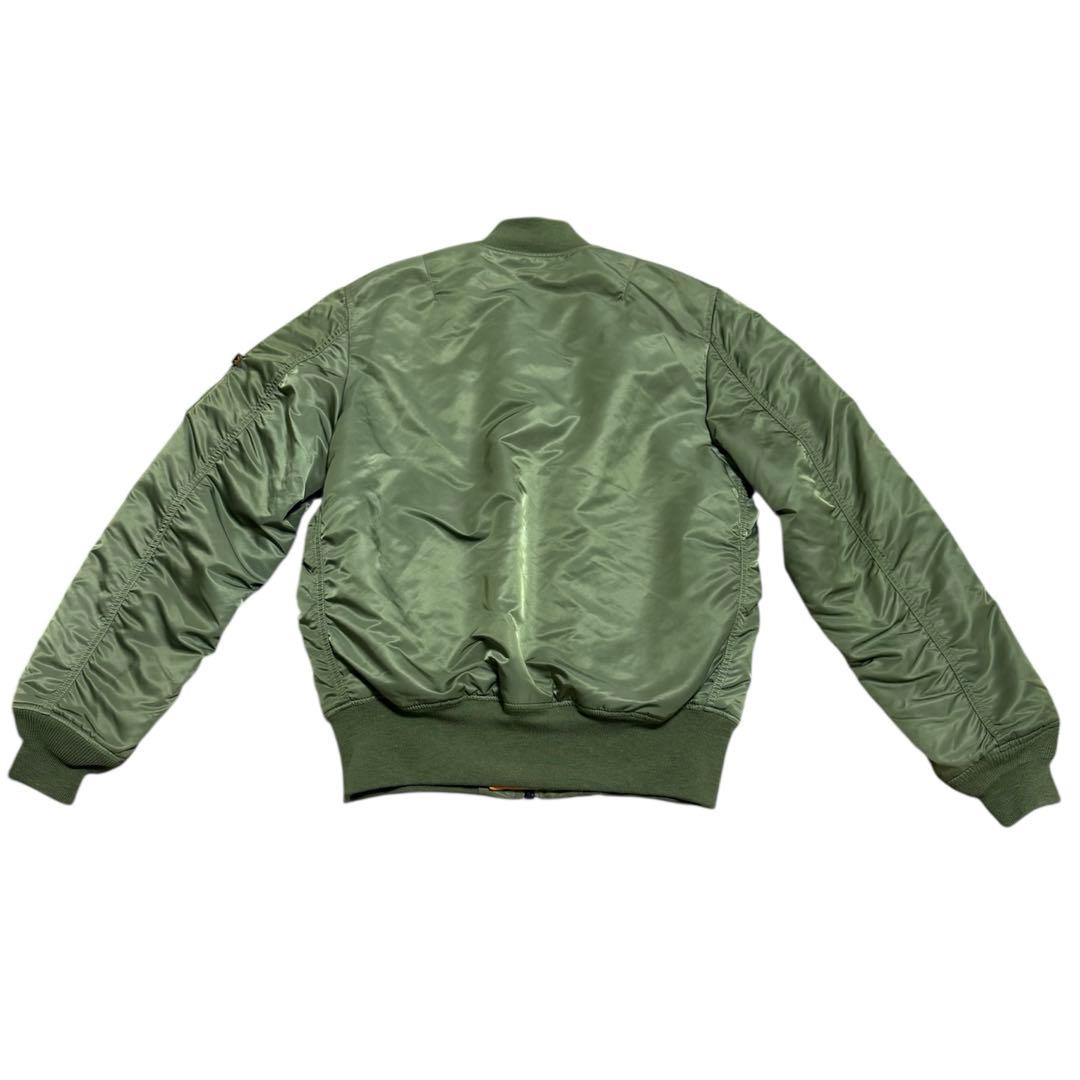 ALPHA MA-1 アルファ フライトジャケット リバーシブル セージ XL ALPHA MA-1 アルファ フライトジャケット リバーシブル セージ XL