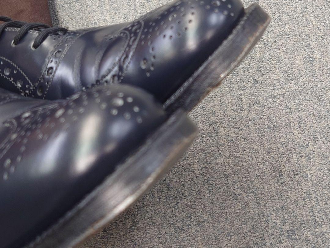 【一時値下げ】Church's チャーチ Burwood ネイビー 55F